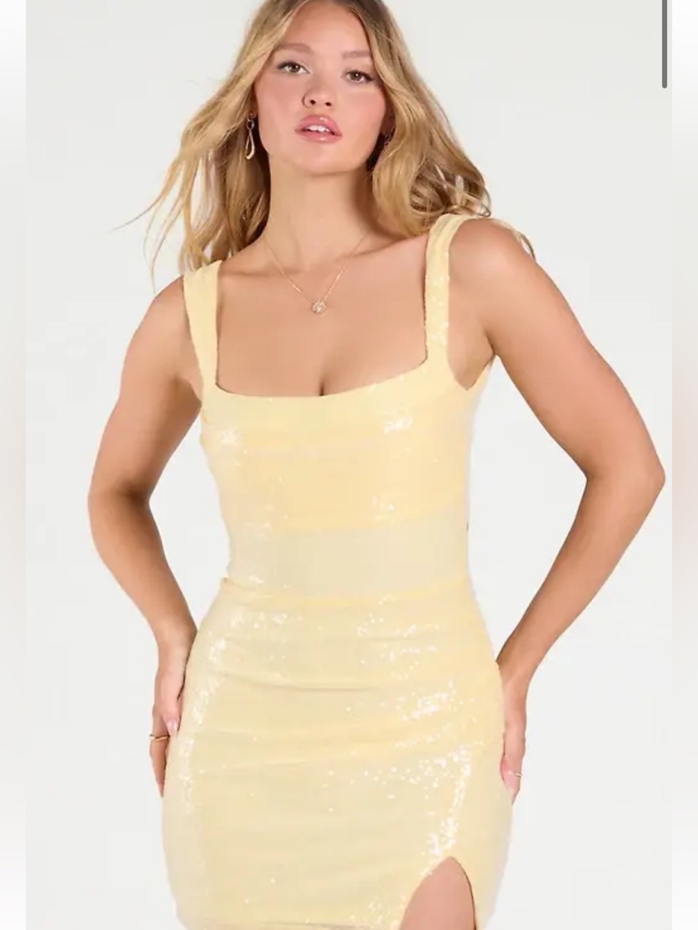 Shine Bright Sleeveless Sequin Cutout Mini Dress